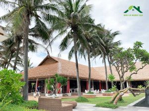 rơm nhân tạo lợp mái resort