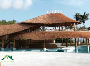 thiết kế mái rơm nhân tạo độc đáo